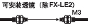 可安装透镜(除FX-LE2)